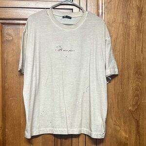 Zara Beige Graphic Tee